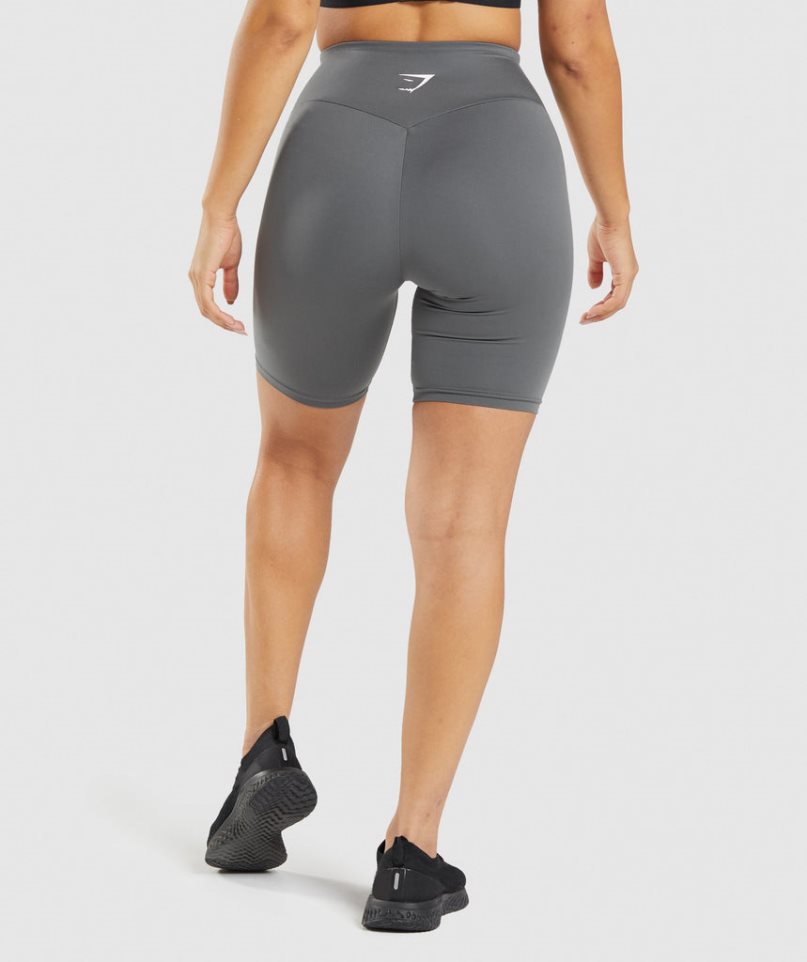 Szorty Gymshark Treningowe Cycling Damskie Szare | PL 583BIY